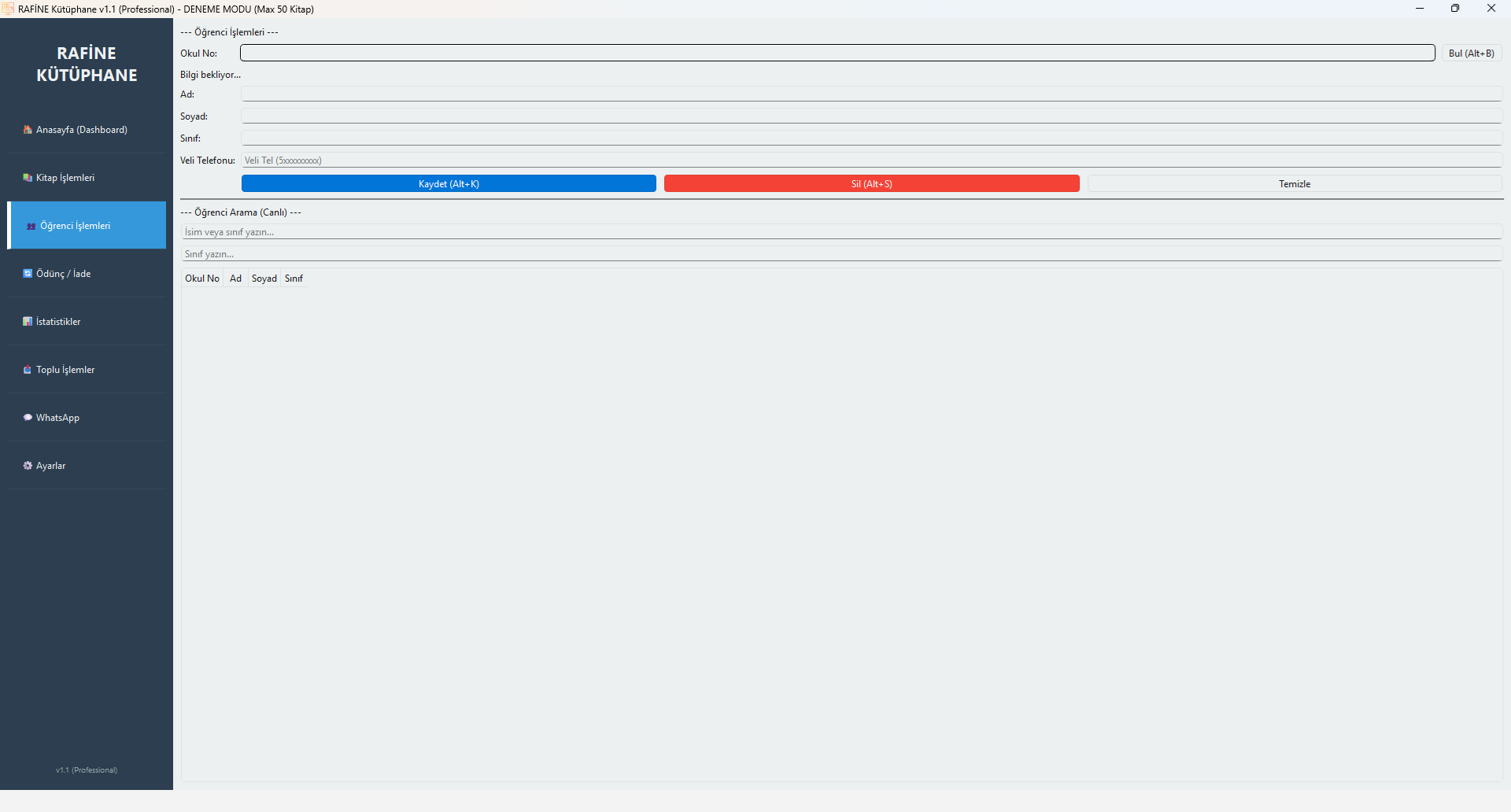 Öğrenci İşlemleri